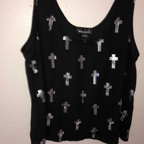 Wet Seal crop tank top EUC! - Picture 3 of 3